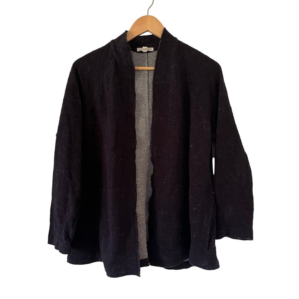 Eileen Fisher Cardigan Women's Size Medium Woven Sweater Capsule Wardrobe